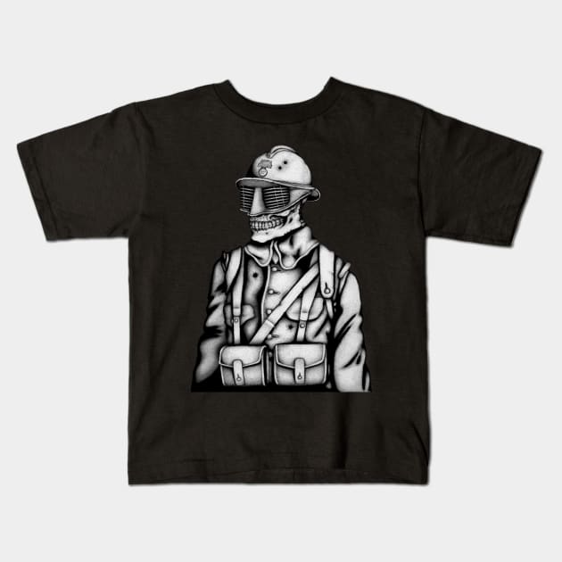 French Soldier Of The Great War Kids T-Shirt by JupiterVII1